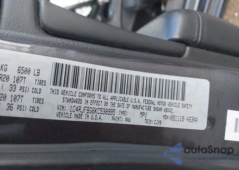 2019 Jeep Grand Cherokee Limited 4X4 from USA, damaged, VIN 1C4RJFBG6KC538995